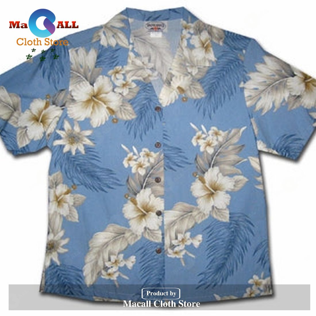 Floral Garden Sky Women's Hawaiian Shirt Floral Garden Sky Women's Hawaiian Shirt