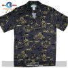 Golden Vintage Orange Hawaiian Shirt