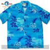 Monstera Panel Blue Hawaiian Shirt