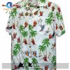Musical Parrots Purple Hawaiian Shirt