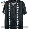 Turtle Panel White Navy Hawaiian Shirt