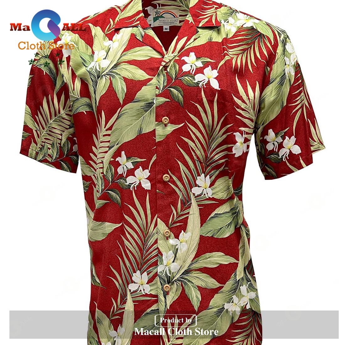 White Ginger Red Hawaiian Shirt White Ginger Red Hawaiian Shirt