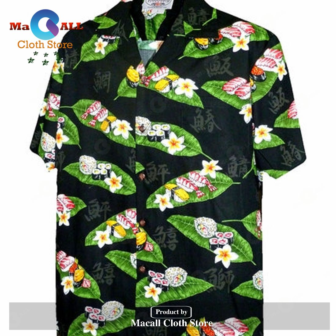 You Had Me at Sushi Black Hawaiian Shirt You Had Me at Sushi Black Hawaiian Shirt
