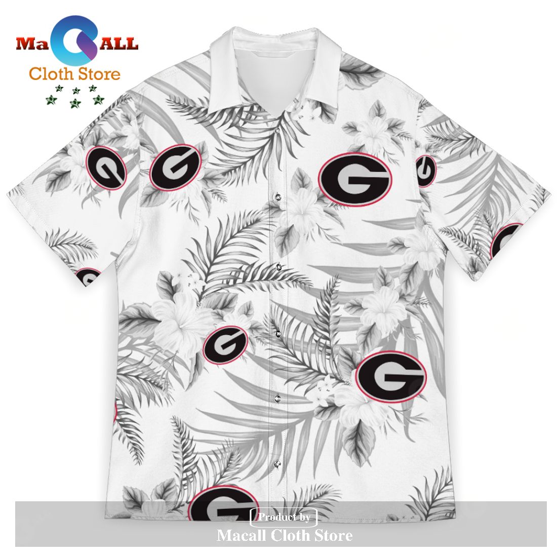 Georgia Bulldogs Sports American Hawaiian Tropical Patterns For Fans Club Trending Summer Gifts Unisex Hawaii Shirt Georgia Bulldogs Sports American Hawaiian Tropical Patterns For Fans Club Trending Summer Gifts Unisex Hawaii Shirt