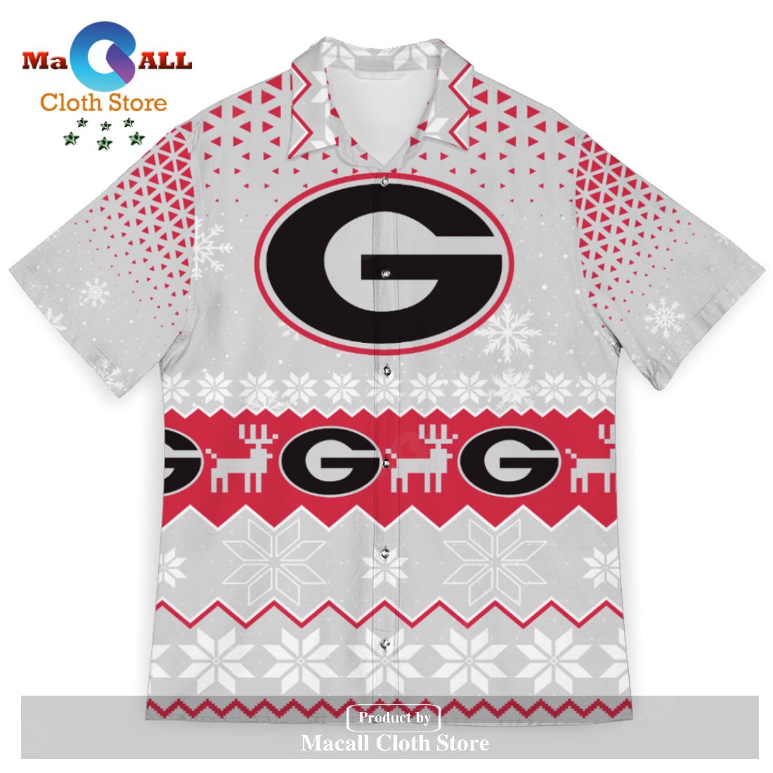 Georgia Bulldogs Sports Football American Ugly Christmas Sweater New Trends For Fans Club Gifts Unisex Hawaiian Shirt-3D Hawaiian Shirt