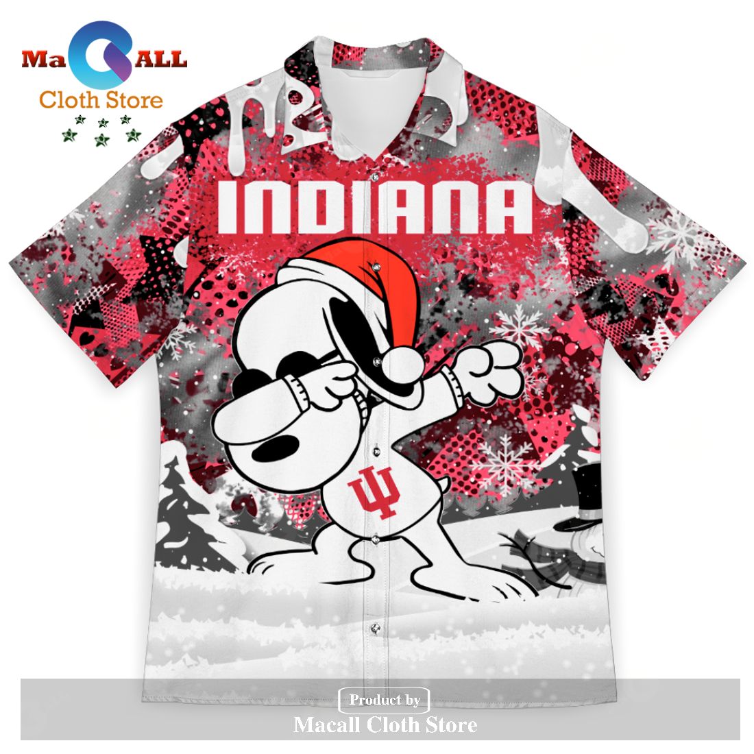 Indiana Hoosiers Snoopy Dabbing The Peanuts Sports Football American Christmas Dripping Matching New Trends For Fans Club Gifts Unisex Hawaiian Shirt-3D Hawaiian Shirt Indiana Hoosiers Snoopy Dabbing The Peanuts Sports Football American Christmas Dripping Matching New Trends For Fans Club Gifts Unisex Hawaiian Shirt-3D Hawaiian Shirt