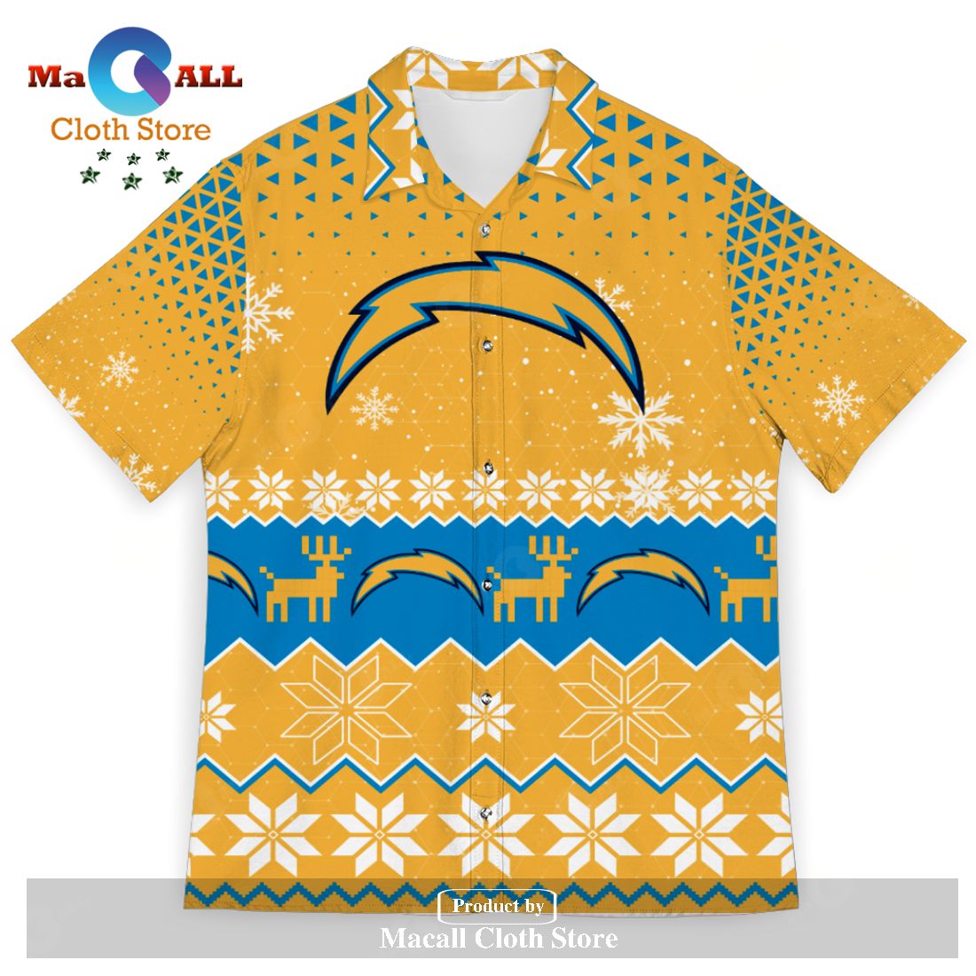 Los Angeles Chargers NFL Hawaiian Shirt Star Pattern Best Trend