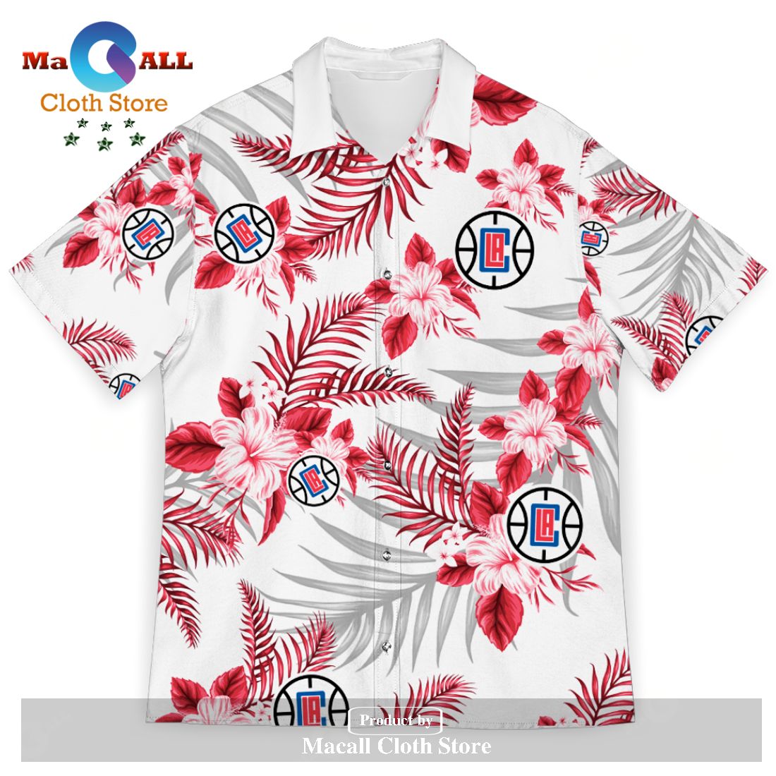 Los Angeles Clippers New Trends Custom Name And Number Christmas Hawaiian  Shirt - Freedomdesign