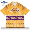 Los Angeles Lakers Snoopy Dabbing The Peanuts Sports Football American Christmas Dripping Matching New Trends For Fans Club Gifts Unisex Hawaiian Shirt-3D Hawaiian Shirt