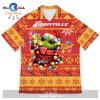 Louisville Cardinals Snoopy Dabbing The Peanuts Sports Football American Christmas Dripping Matching New Trends For Fans Club Gifts Unisex Hawaiian Shirt-3D Hawaiian Shirt