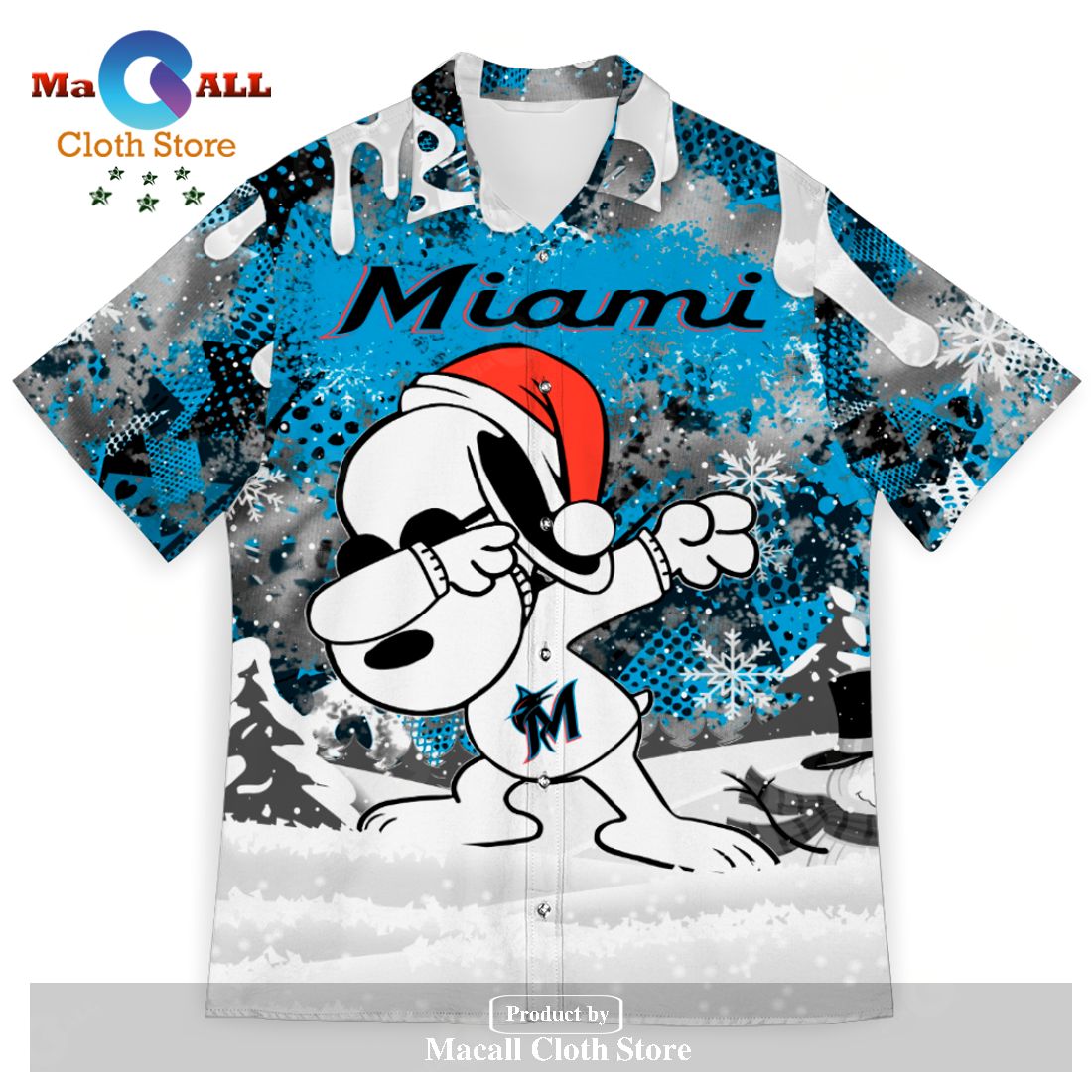 Miami Marlins Snoopy Dabbing The Peanuts Sports Football American Christmas Dripping Matching New Trends For Fans Club Gifts Unisex Hawaiian Shirt-3D Hawaiian Shirt Miami Marlins Snoopy Dabbing The Peanuts Sports Football American Christmas Dripping Matching New Trends For Fans Club Gifts Unisex Hawaiian Shirt-3D Hawaiian Shirt
