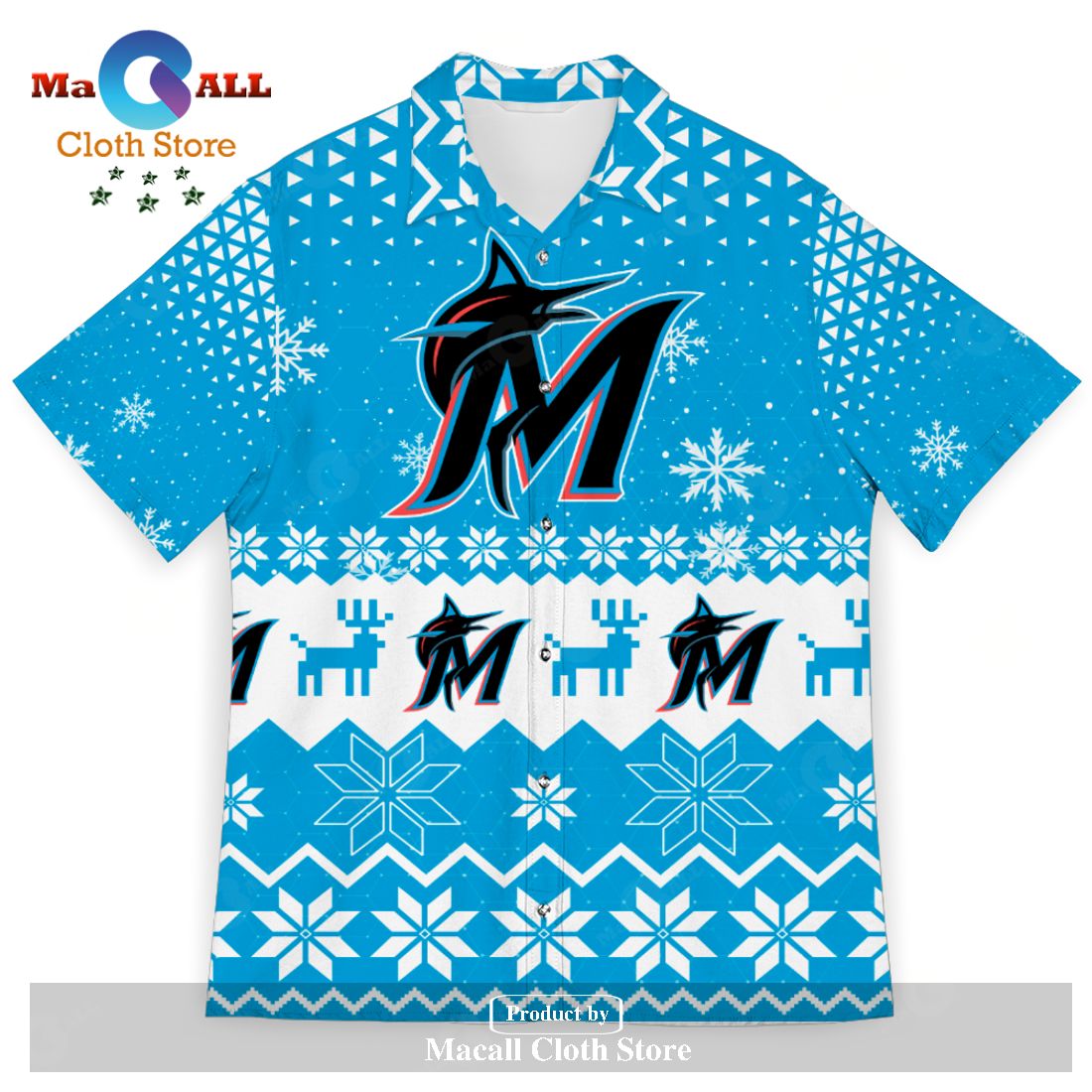 Miami Marlins Sports Football American Ugly Christmas Sweater New Trends For Fans Club Gifts Unisex Hawaiian Shirt-3D Hawaiian Shirt Miami Marlins Sports Football American Ugly Christmas Sweater New Trends For Fans Club Gifts Unisex Hawaiian Shirt-3D Hawaiian Shirt