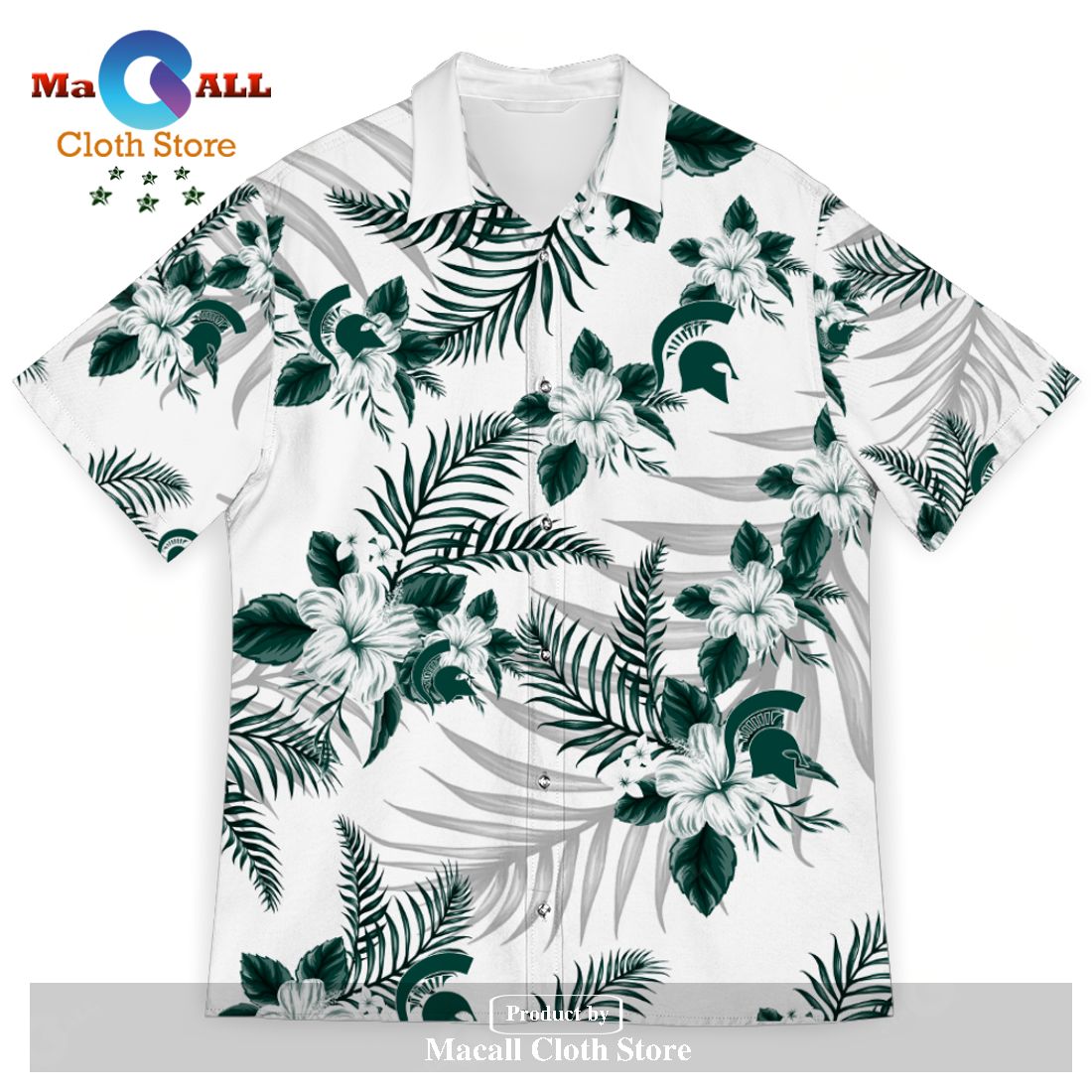 Michigan State Spartans Sports American Hawaiian Tropical Patterns For Fans Club Trending Summer Gifts Unisex Hawaii Shirt Michigan State Spartans Sports American Hawaiian Tropical Patterns For Fans Club Trending Summer Gifts Unisex Hawaii Shirt