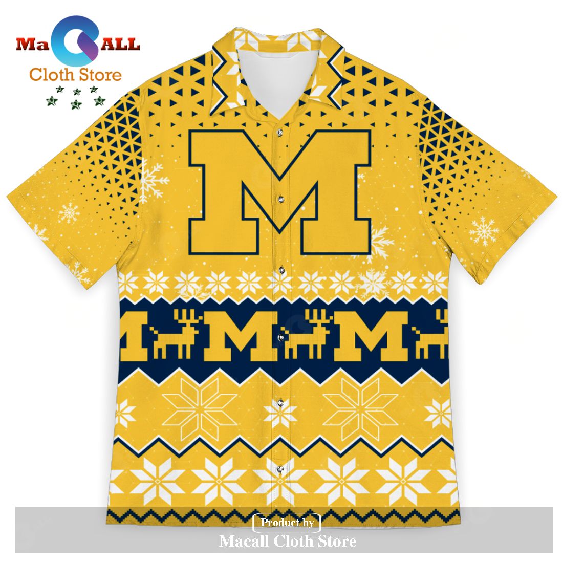 Michigan Wolverines Sports Football American Ugly Christmas Sweater New Trends For Fans Club Gifts Unisex Hawaiian Shirt-3D Hawaiian Shirt Michigan Wolverines Sports Football American Ugly Christmas Sweater New Trends For Fans Club Gifts Unisex Hawaiian Shirt-3D Hawaiian Shirt