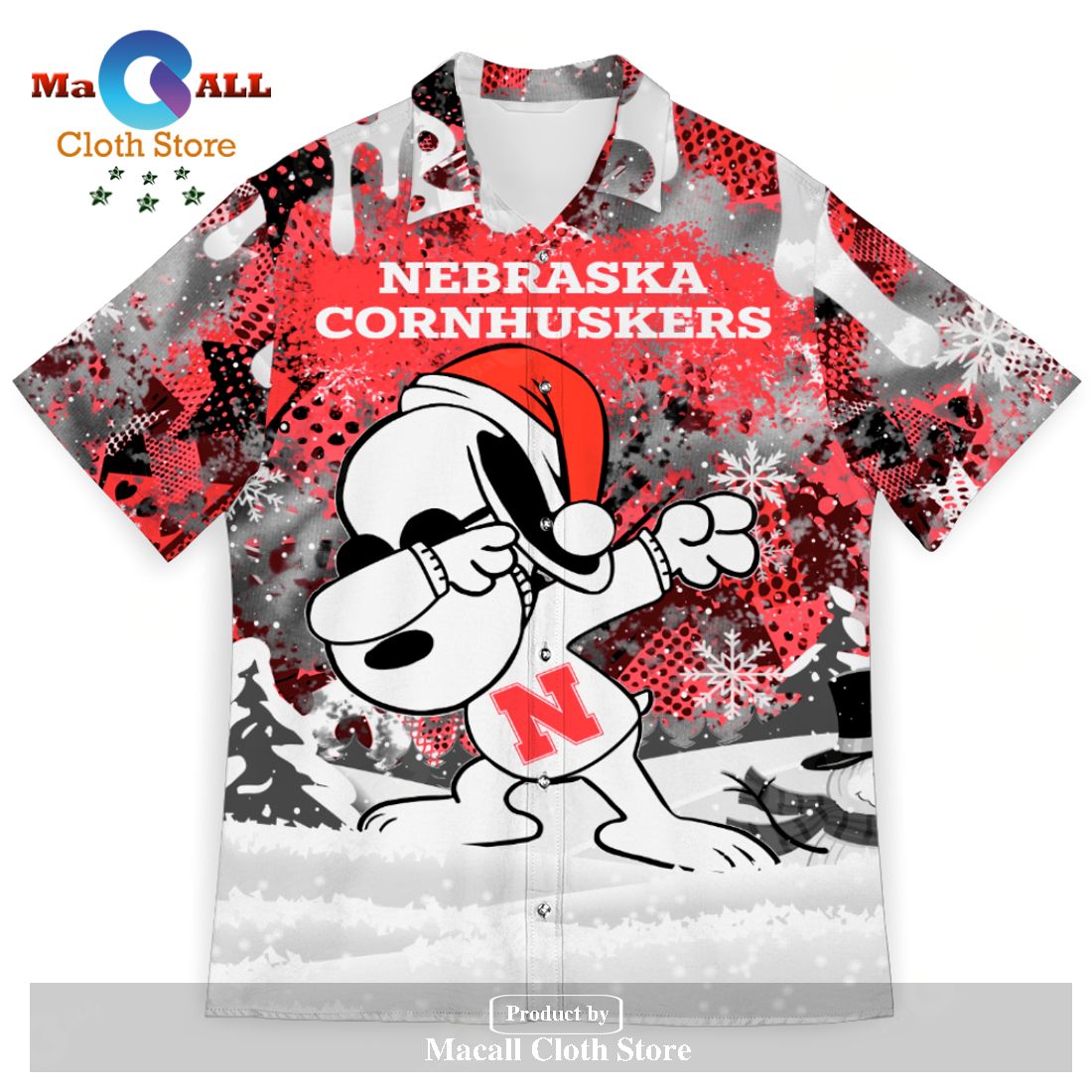 Nebraska Cornhuskers Snoopy Dabbing The Peanuts Sports Football American Christmas Dripping Matching New Trends For Fans Club Gifts Unisex Hawaiian Shirt-3D Hawaiian Shirt Nebraska Cornhuskers Snoopy Dabbing The Peanuts Sports Football American Christmas Dripping Matching New Trends For Fans Club Gifts Unisex Hawaiian Shirt-3D Hawaiian Shirt
