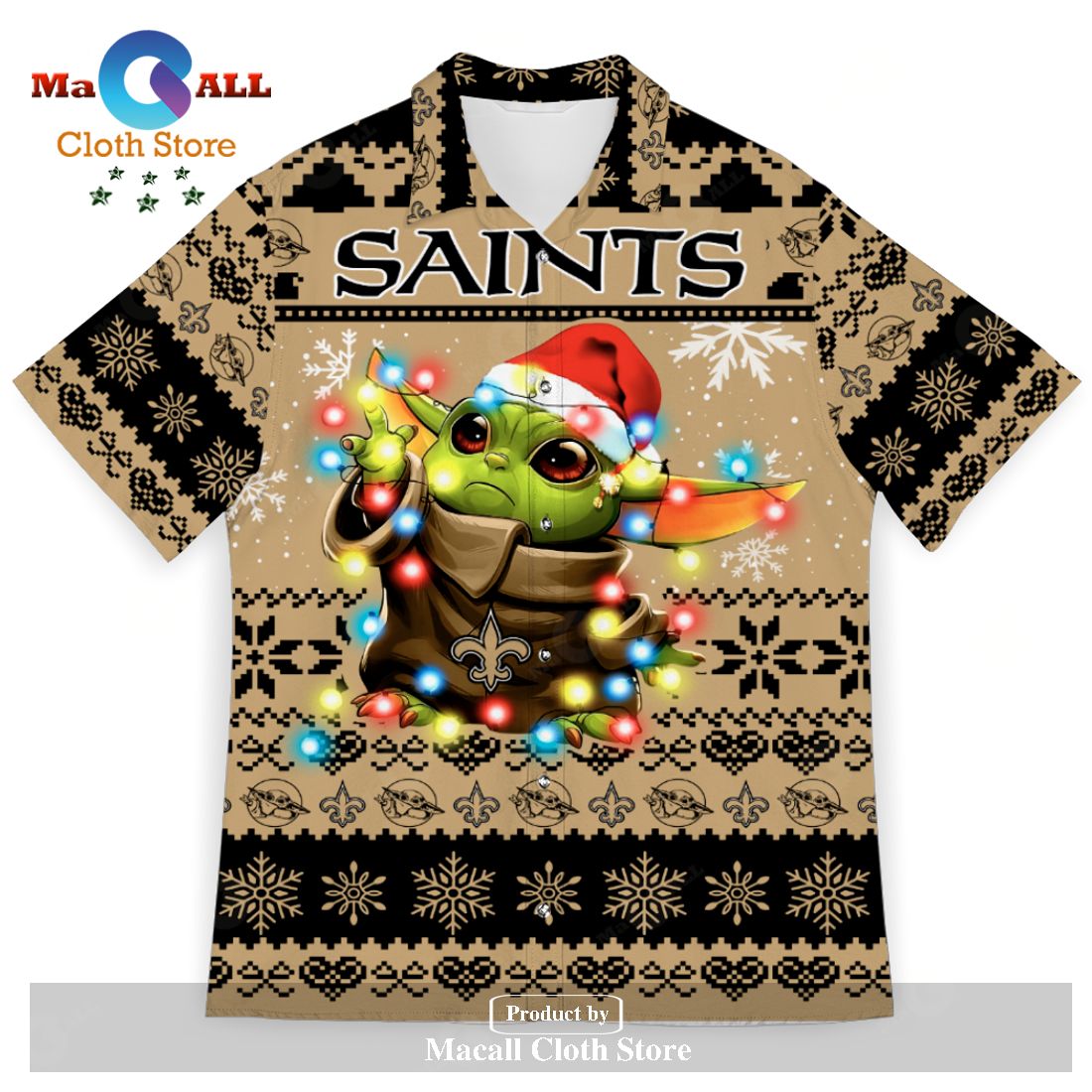 New Orleans Saints Baby Yoda Star Wars Sports Football American Ugly Christmas Sweater New Trends For Fans Club Gifts Unisex Hawaiian Shirt-3D Hawaiian Shirt New Orleans Saints Baby Yoda Star Wars Sports Football American Ugly Christmas Sweater New Trends For Fans Club Gifts Unisex Hawaiian Shirt-3D Hawaiian Shirt