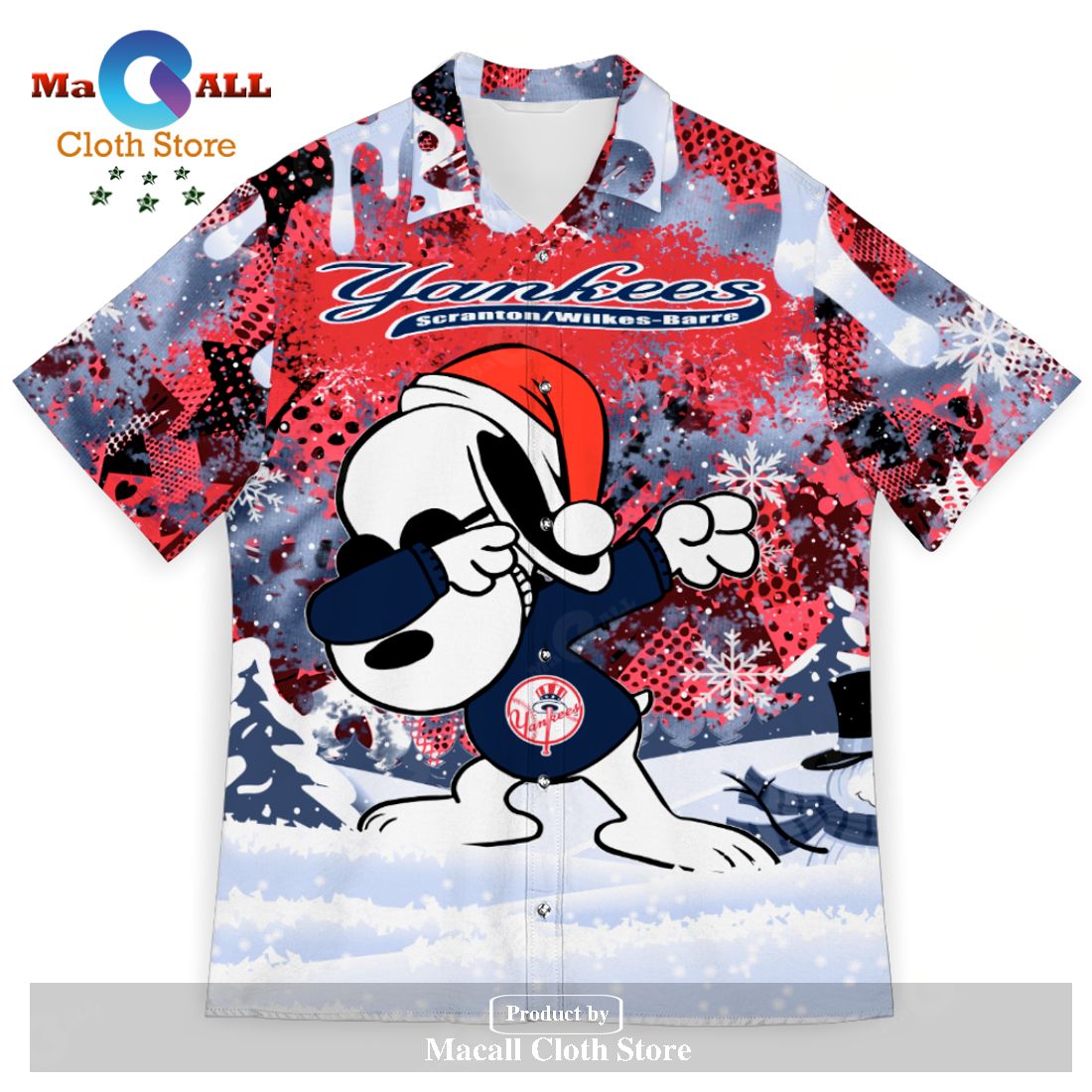 Yankees Hawaiian Shirt Snoopy Surfing New York Yankees Gift