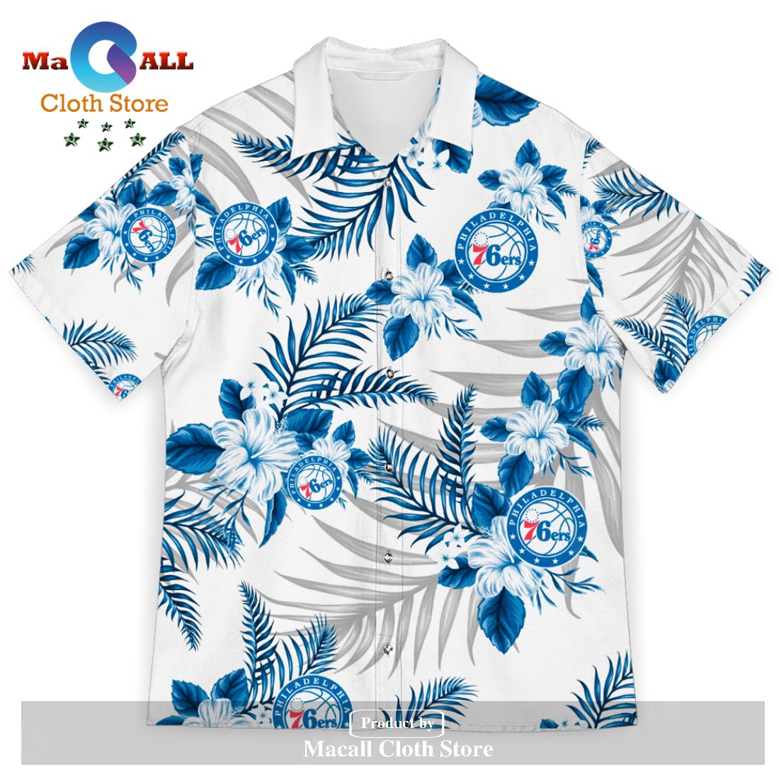 Philadelphia 76ers Sports American Hawaiian Tropical Patterns For Fans Club Trending Summer Gifts Unisex Hawaii Shirt Philadelphia 76ers Sports American Hawaiian Tropical Patterns For Fans Club Trending Summer Gifts Unisex Hawaii Shirt