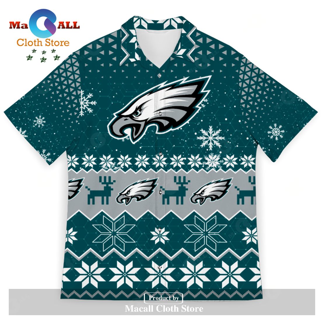 Philadelphia eagles snowflake pattern ugly Christmas sweater, hoodie,  sweater, long sleeve and tank top