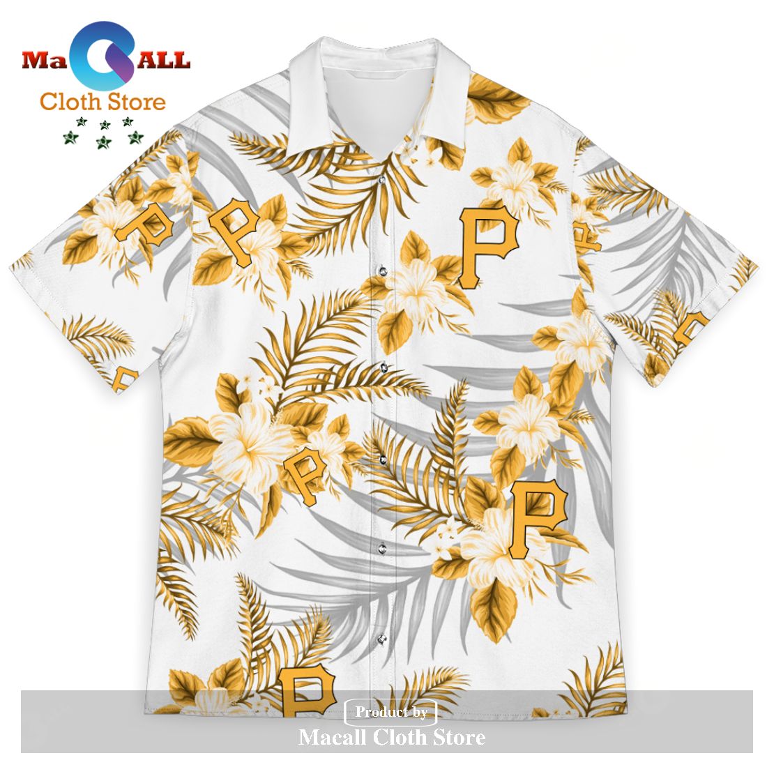 Baseball American Hawaii Shirt Tropical Beach Tree Pittsburgh Pirates  Hawaiian Shirt For Fans