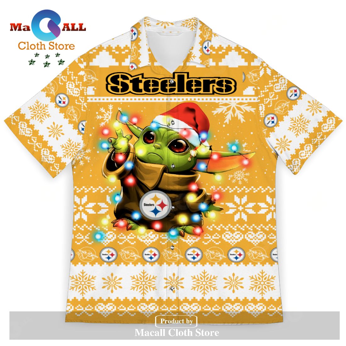 Pittsburgh Steelers Baby Yoda Star Wars Sports Football American Ugly Christmas Sweater New Trends For Fans Club Gifts Unisex Hawaiian Shirt-3D Hawaiian Shirt Pittsburgh Steelers Baby Yoda Star Wars Sports Football American Ugly Christmas Sweater New Trends For Fans Club Gifts Unisex Hawaiian Shirt-3D Hawaiian Shirt