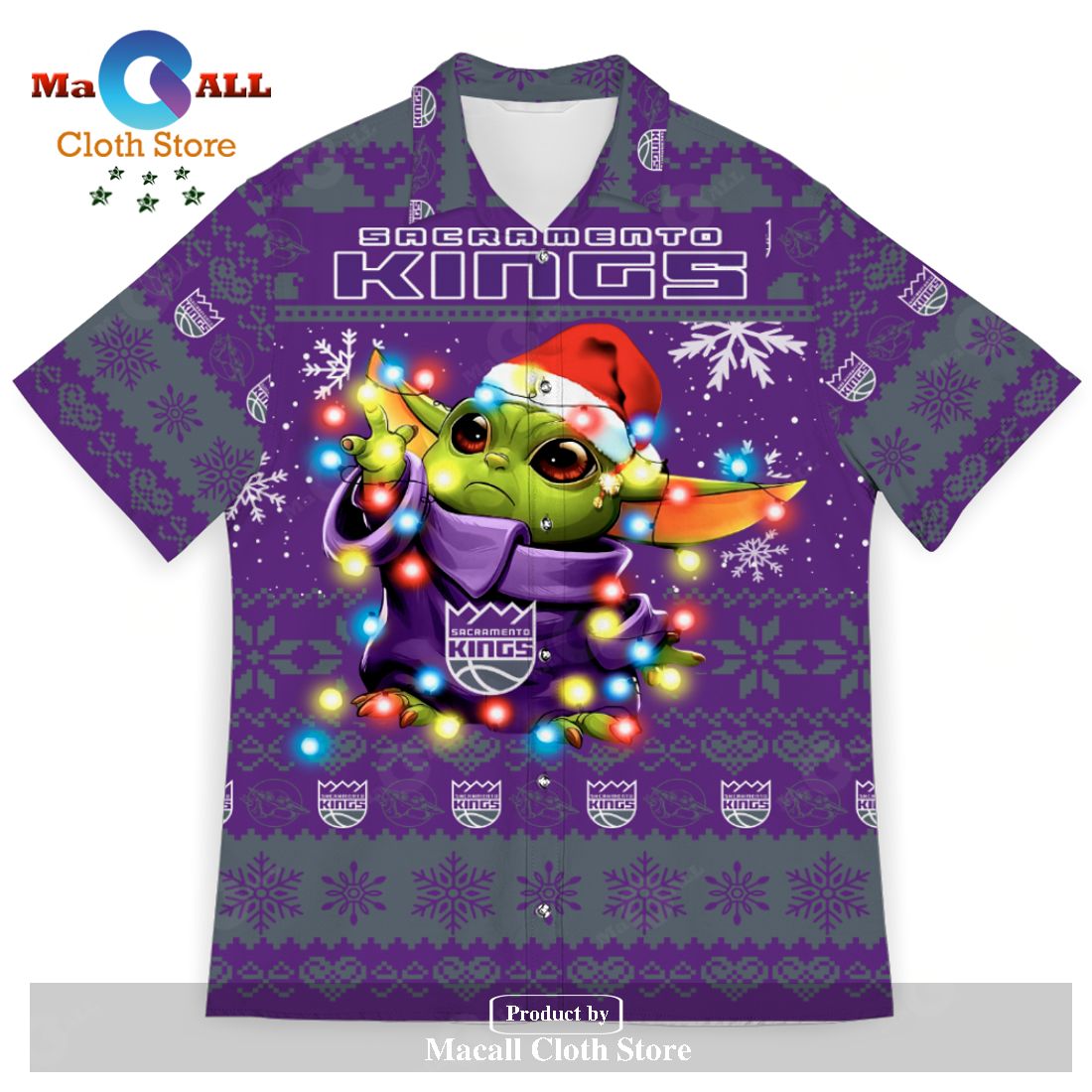Sacramento Kings Baby Yoda Star Wars Sports Football American Ugly Christmas Sweater New Trends For Fans Club Gifts Unisex Hawaiian Shirt-3D Hawaiian Shirt Sacramento Kings Baby Yoda Star Wars Sports Football American Ugly Christmas Sweater New Trends For Fans Club Gifts Unisex Hawaiian Shirt-3D Hawaiian Shirt