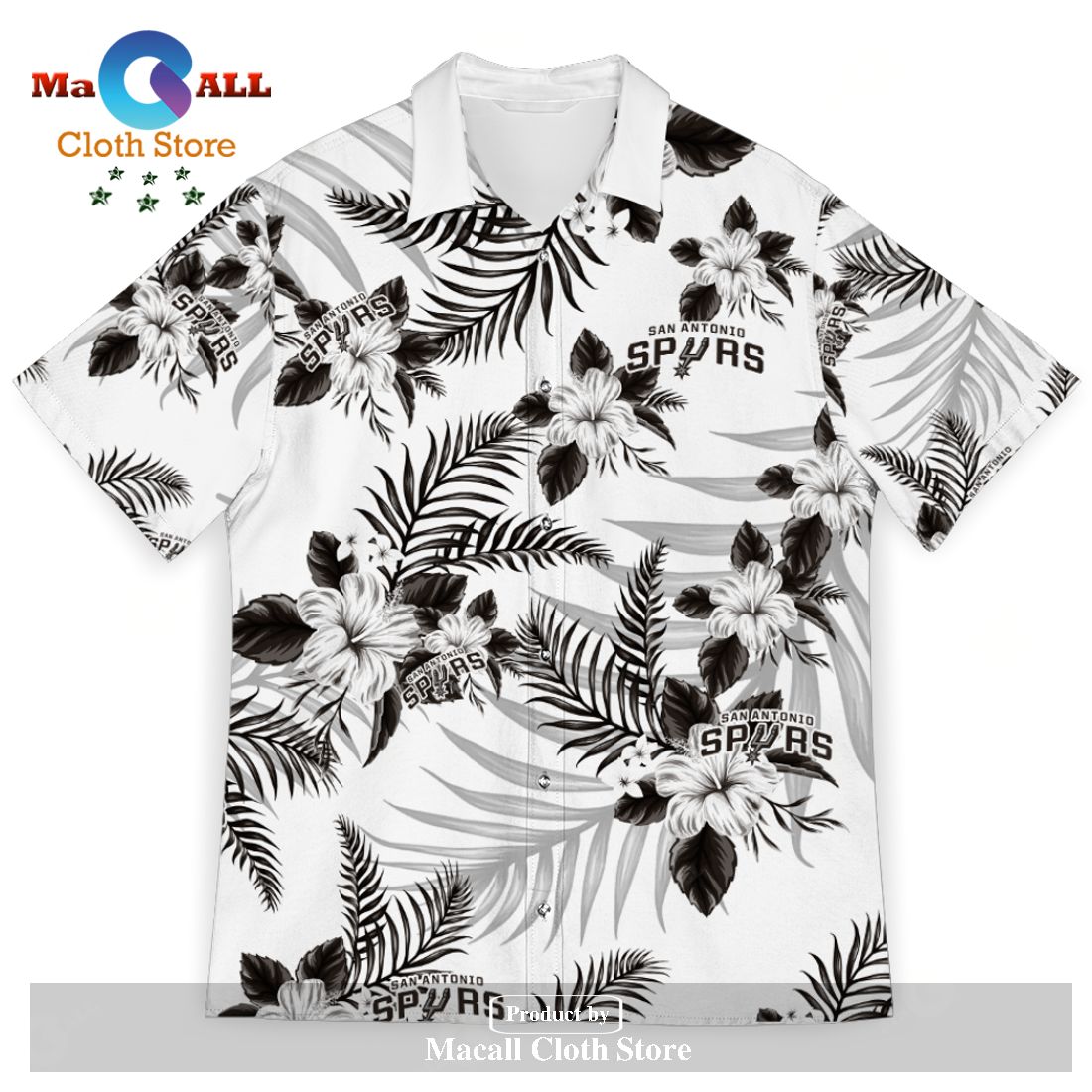 San Antonio Spurs Sports American Hawaiian Tropical Patterns For Fans Club Trending Summer Gifts Unisex Hawaii Shirt San Antonio Spurs Sports American Hawaiian Tropical Patterns For Fans Club Trending Summer Gifts Unisex Hawaii Shirt
