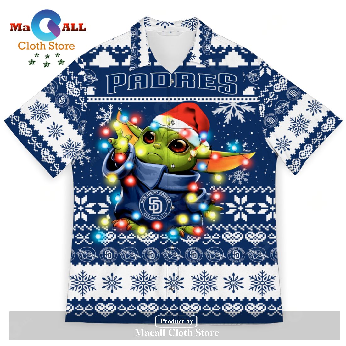 San Diego Padres Baby Yoda Star Wars Sports Football American Ugly Christmas Sweater New Trends For Fans Club Gifts Unisex Hawaiian Shirt-3D Hawaiian Shirt San Diego Padres Baby Yoda Star Wars Sports Football American Ugly Christmas Sweater New Trends For Fans Club Gifts Unisex Hawaiian Shirt-3D Hawaiian Shirt