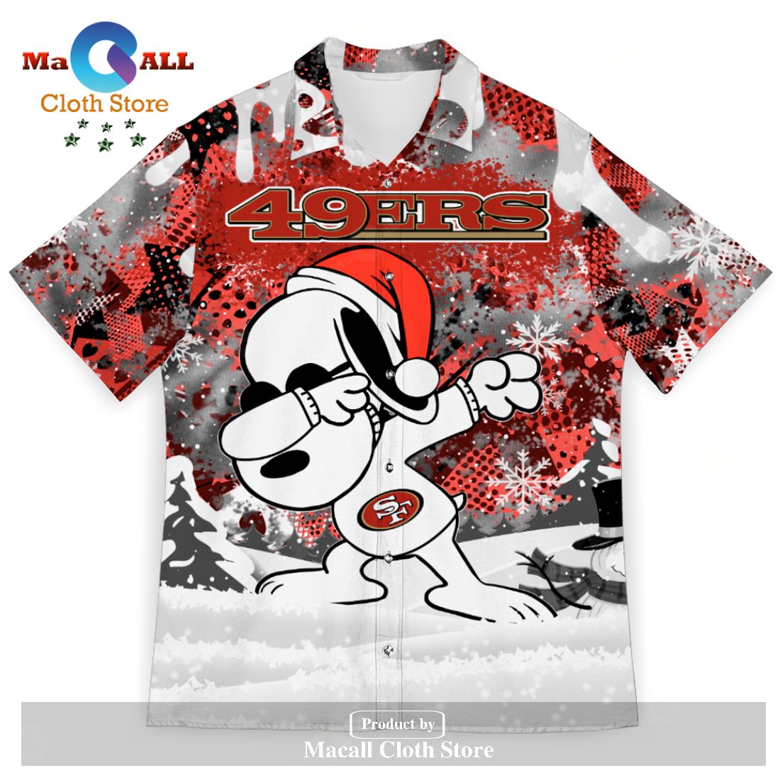 San Francisco 49ers Snoopy Dabbing The Peanuts Sports Football American Christmas Dripping Matching New Trends For Fans Club Gifts Unisex Hawaiian Shirt-3D Hawaiian Shirt San Francisco 49ers Snoopy Dabbing The Peanuts Sports Football American Christmas Dripping Matching New Trends For Fans Club Gifts Unisex Hawaiian Shirt-3D Hawaiian Shirt