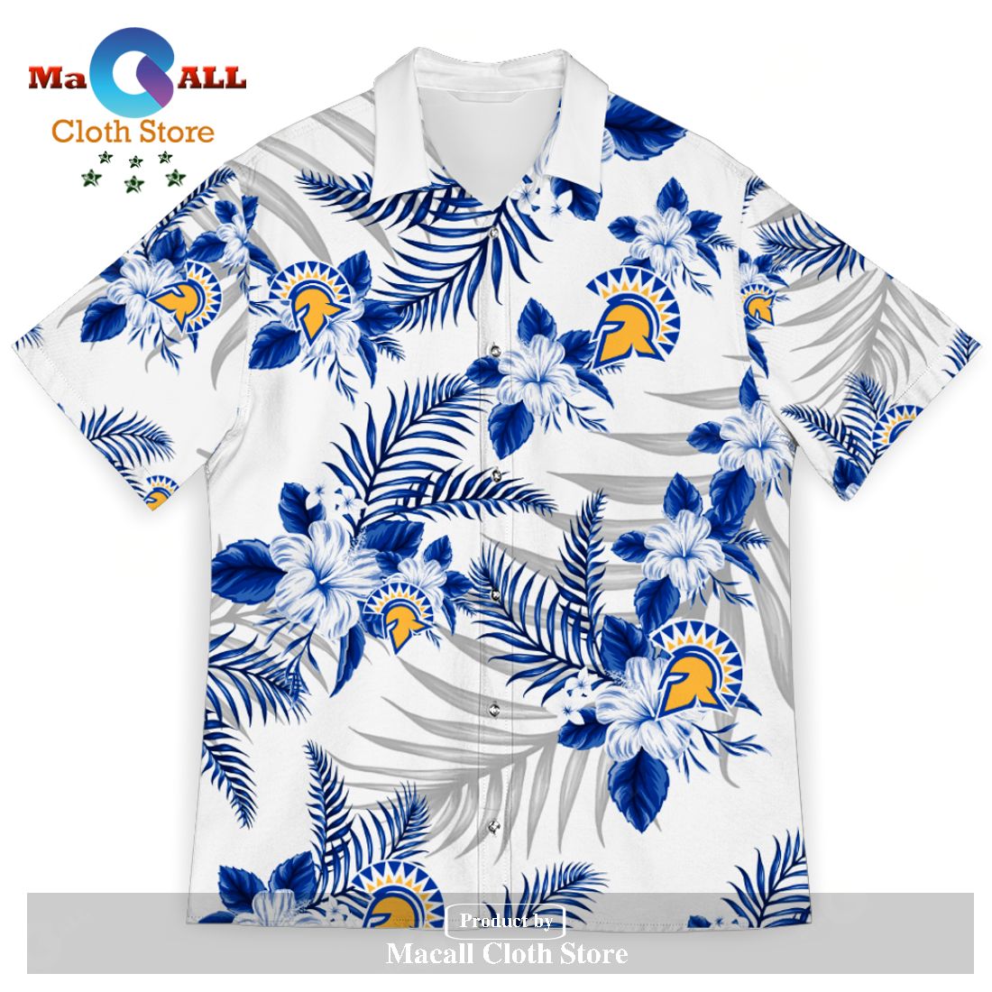 San Jose State Spartans Sports American Hawaiian Tropical Patterns For Fans Club Trending Summer Gifts Unisex Hawaii Shirt