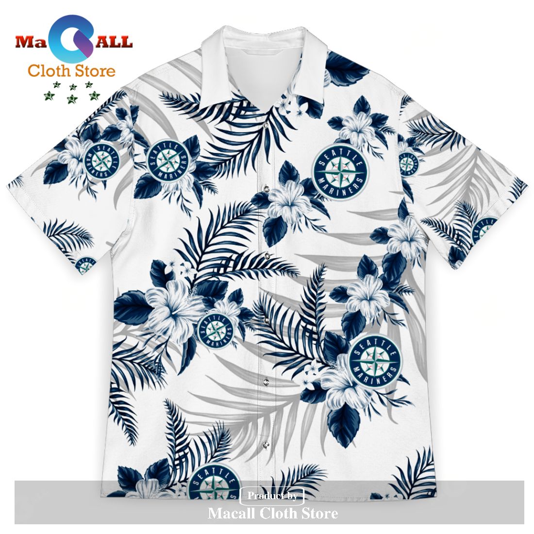MLB Seattle Mariners Hawaiian Shirt - Torunstyle
