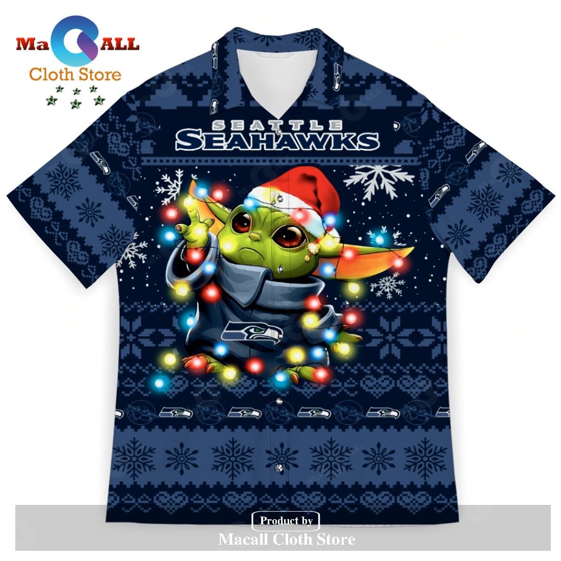 Seattle Seahawks Baby Yoda Star Wars Sports Football American Ugly Christmas Sweater New Trends For Fans Club Gifts Unisex Hawaiian Shirt-3D Hawaiian Shirt Seattle Seahawks Baby Yoda Star Wars Sports Football American Ugly Christmas Sweater New Trends For Fans Club Gifts Unisex Hawaiian Shirt-3D Hawaiian Shirt