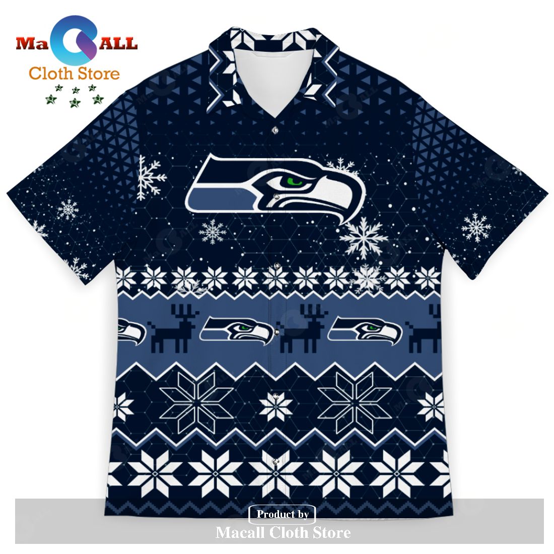 Seattle Seahawks Sports Football American Ugly Christmas Sweater New Trends For Fans Club Gifts Unisex Hawaiian Shirt-3D Hawaiian Shirt Seattle Seahawks Sports Football American Ugly Christmas Sweater New Trends For Fans Club Gifts Unisex Hawaiian Shirt-3D Hawaiian Shirt