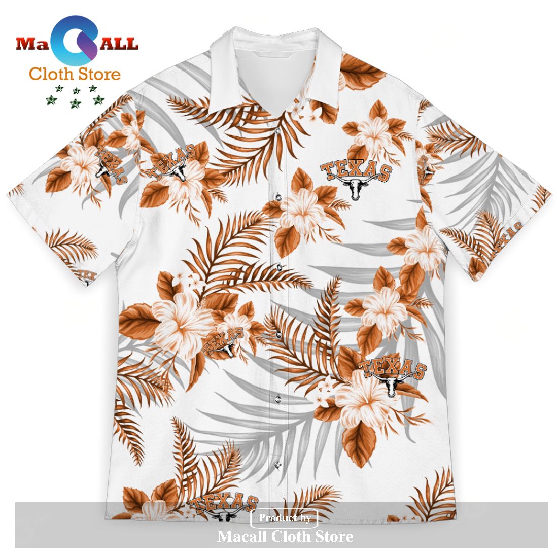 Texas Longhorns Sports American Hawaiian Tropical Patterns For Fans Club Trending Summer Gifts Unisex Hawaii Shirt Texas Longhorns Sports American Hawaiian Tropical Patterns For Fans Club Trending Summer Gifts Unisex Hawaii Shirt