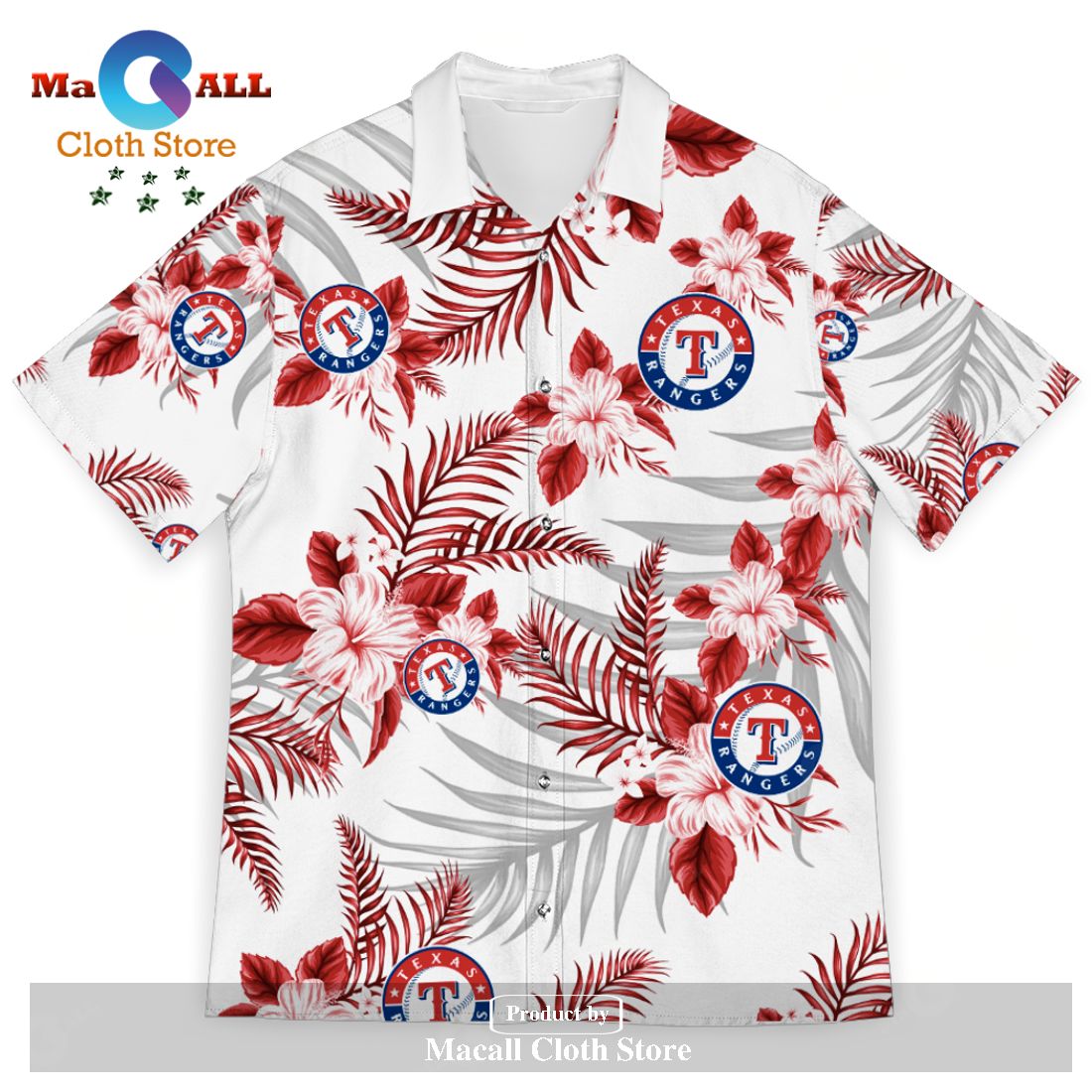 Texas Rangers MLB Hawaiian Shirt Star Pattern Best Trend