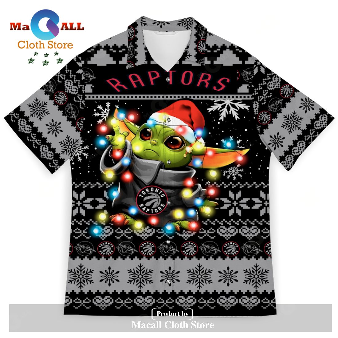Toronto Raptors Baby Yoda Star Wars Sports Football American Ugly Christmas Sweater New Trends For Fans Club Gifts Unisex Hawaiian Shirt-3D Hawaiian Shirt Toronto Raptors Baby Yoda Star Wars Sports Football American Ugly Christmas Sweater New Trends For Fans Club Gifts Unisex Hawaiian Shirt-3D Hawaiian Shirt