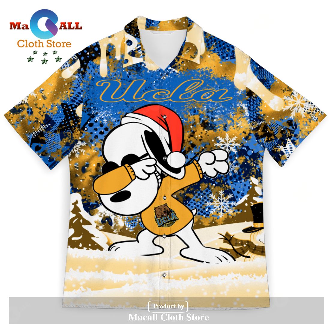 UCLA Bruins Snoopy Dabbing The Peanuts Sports Football American Christmas Dripping Matching New Trends For Fans Club Gifts Unisex Hawaiian Shirt-3D Hawaiian Shirt UCLA Bruins Snoopy Dabbing The Peanuts Sports Football American Christmas Dripping Matching New Trends For Fans Club Gifts Unisex Hawaiian Shirt-3D Hawaiian Shirt