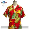 Airbrush Bird of Paradise Navy Hawaiian Shirt and Shorts