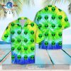 Alien Hawaii Shirt Scary Grey Alien 3D Hawaiian Aloha Shirt Adult Full