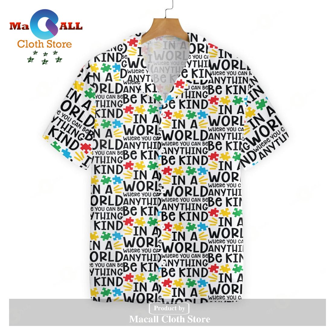 Autism Hawaiian Shirt Autism Be Kind Pattern Hawaii Shirt Autism Hawaiian Shirt Autism Be Kind Pattern Hawaii Shirt