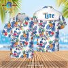 Beer Hawaiian Shirt Miller Lite It’s Time Skull Yellow Blue