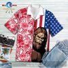 Bigfoot Hawaiian Shirt Bigfoot Beach Vacation Palm Tree Hawaii Aloha Hawaiian Shirt