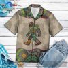 Bigfoot Hawaiian Shirt Bigfoot Mandala Grey Khaki Hawaii Aloha Hawaiian Shirt