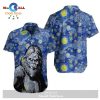 Bigfoot Hawaiian Shirt Bigfoot Retro Brown Pattern Hawaii Aloha Shirt
