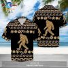 Bigfoot Hawaiian Shirt Bigfoot Tropical Flower Forest Hawaii Aloha Shirt