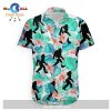 Bigfoot Hawaiian Shirt Bigfoot Tropical Jungle Palm Pattern Hawaii Alo