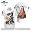 Demon Slayer Hawaiian Shirt Fighting Muzan Kibutsuji Black White Kimet