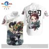 Demon Slayer Hawaiian Shirt Tanjiro Kamado Water Breathing Ocean Blue_