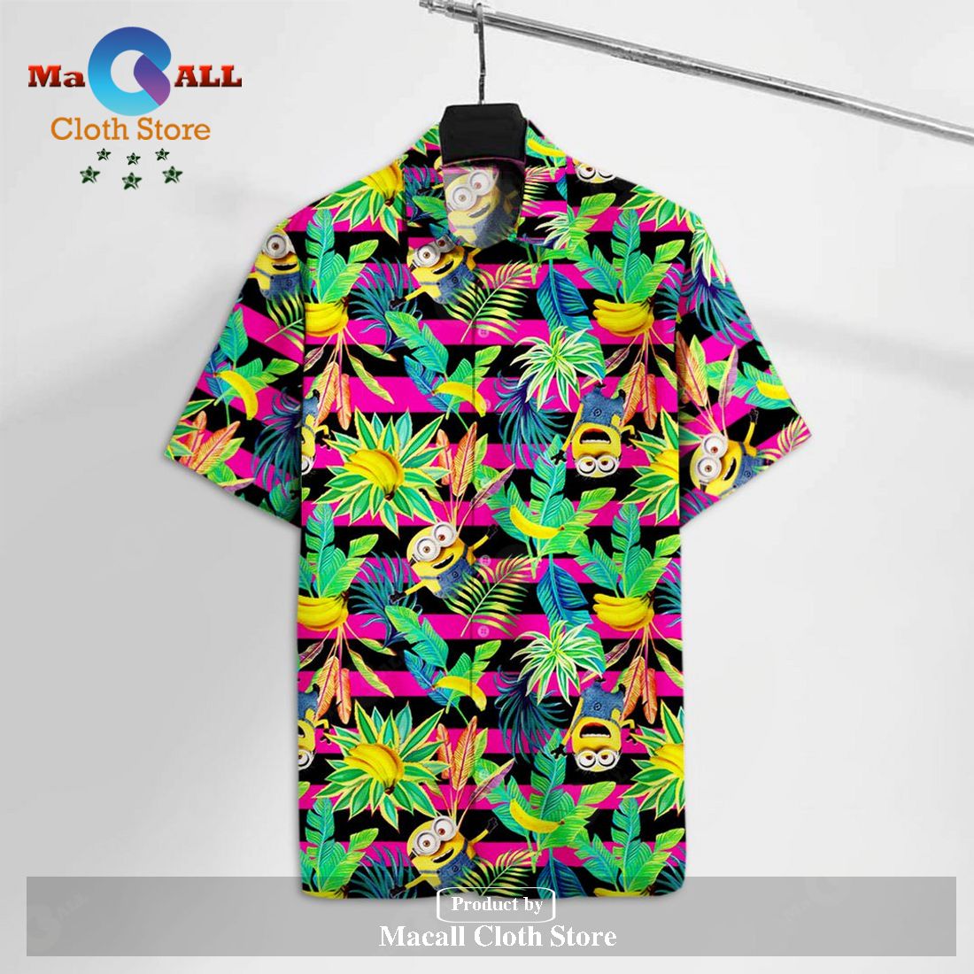DM Hawaiian Shirt DM Minion Bananas Tropical Hawaii Tshirt 2023 DM Hawaiian Shirt DM Minion Bananas Tropical Hawaii Tshirt 2023