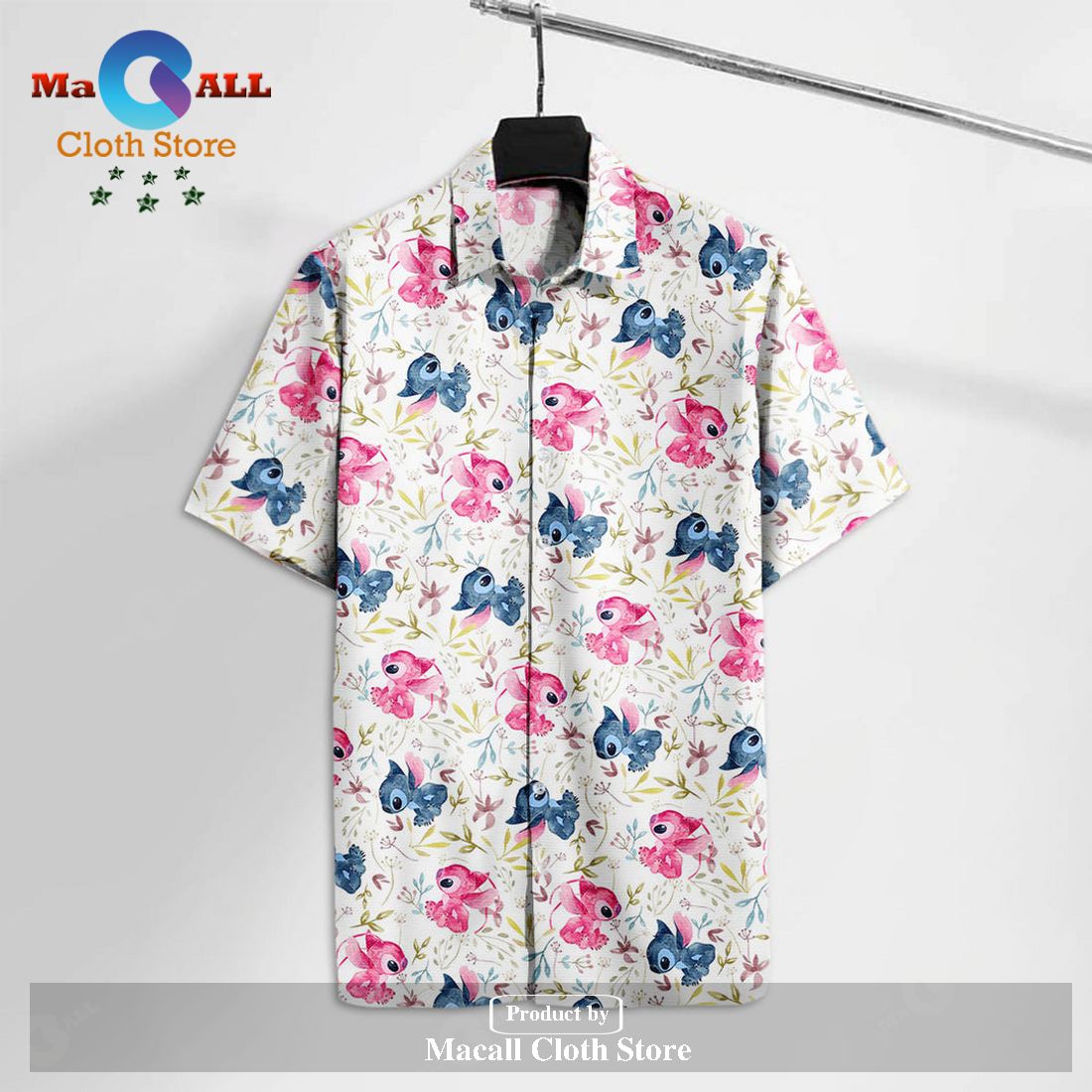 DN Hawaiian Shirt Stitch Blue And Pink Pattern Hawaii Tshirt Cute High Hawaiian Shirt DN Hawaiian Shirt Stitch Blue And Pink Pattern Hawaii Tshirt Cute High Hawaiian Shirt